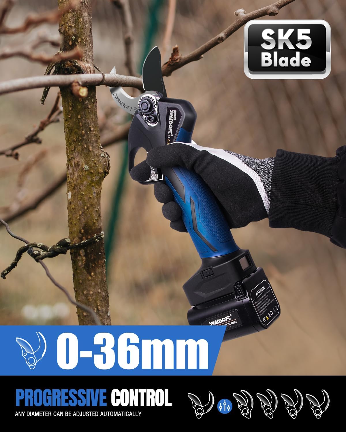 Forbici elettriche PRU36 Swansoft