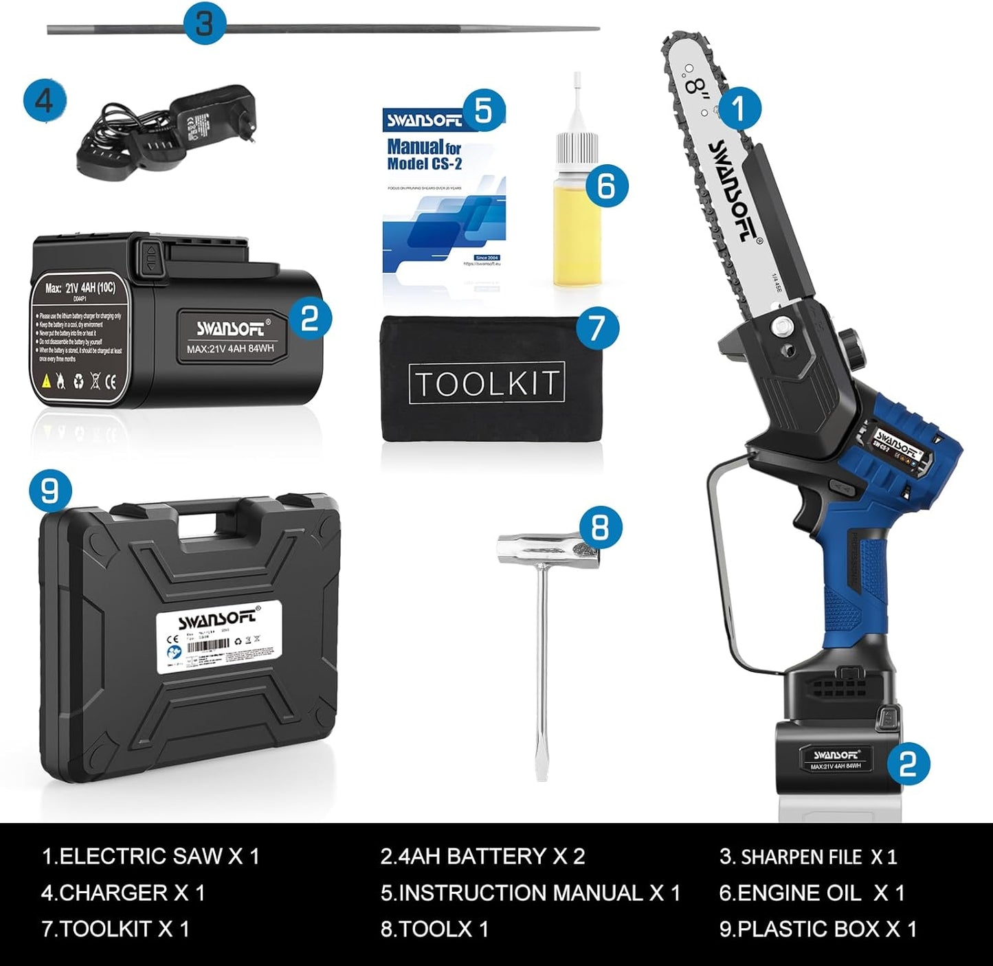 Motosega a batteria CS-2 Swansoft